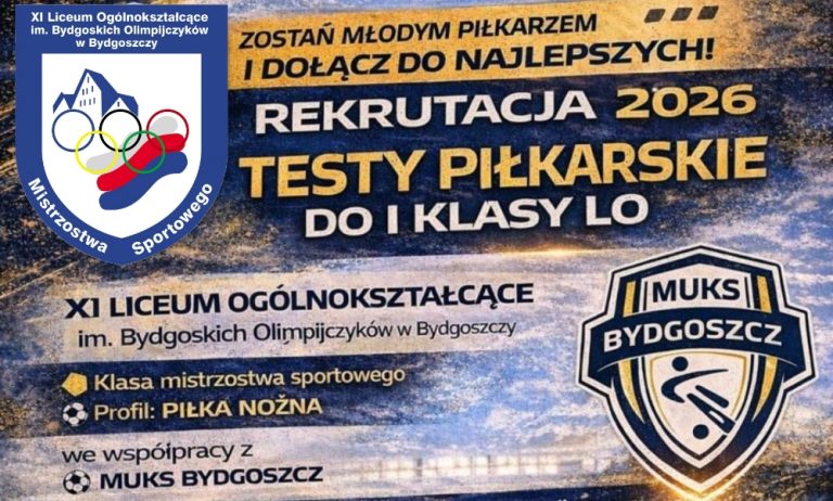 Postaw na rozwój – dołącz do klasy sportowej MUKS w XI LO!